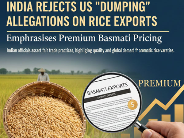 India rejects US 'dumping' allegations on rice exports, emphasises premium Basmati pricing