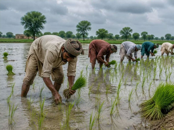Paddy transplantation continues in Punjab amid forecast of below-normal rainfal