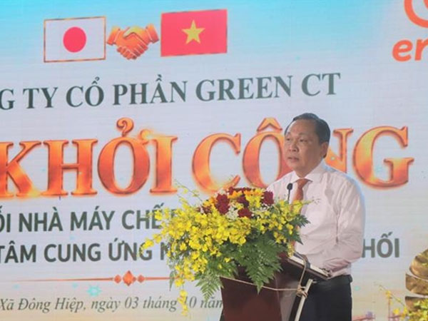 Construction begins on a rice processing complex linked to biomass energy in Mekong Delta